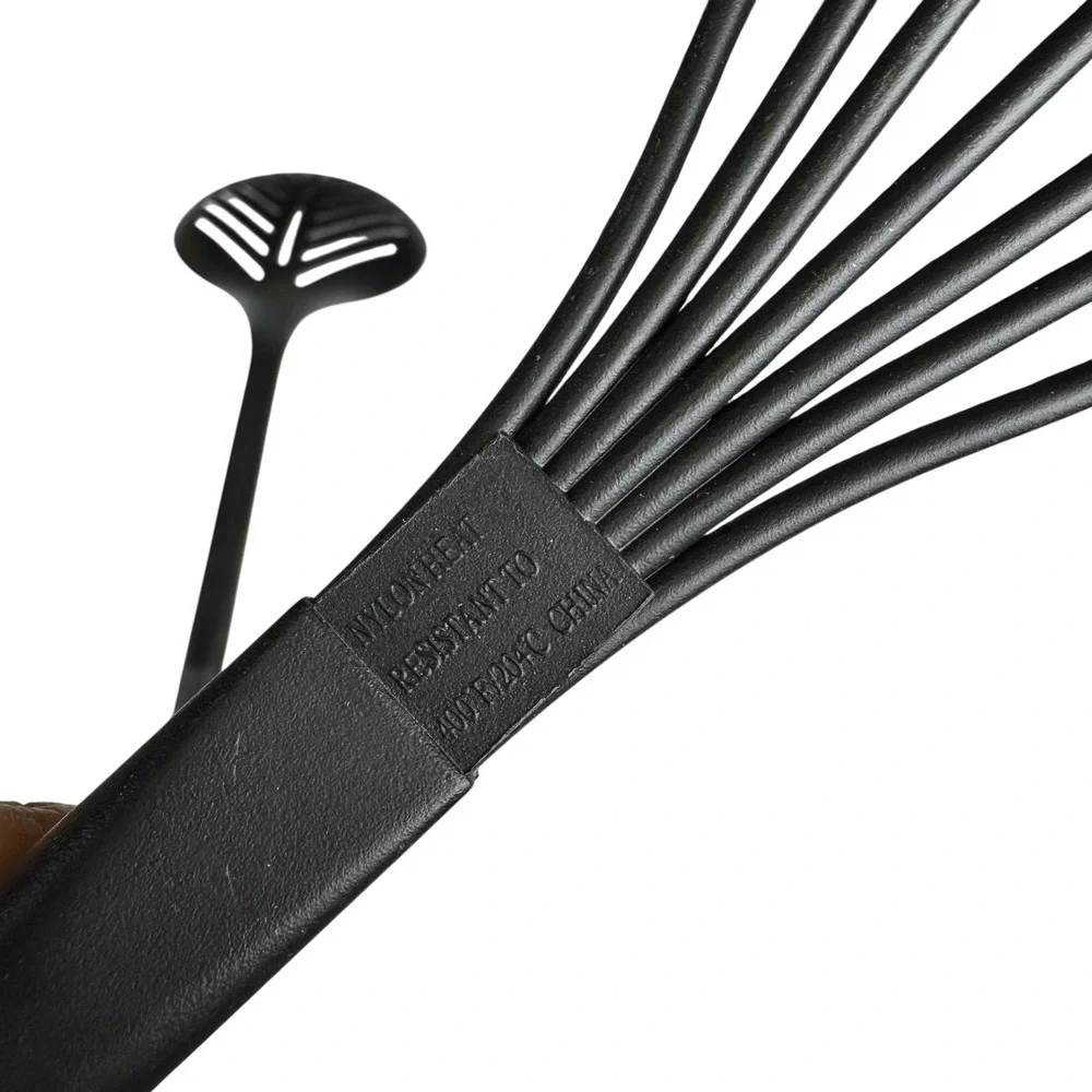 Calphalon Black Nylon Slotted Spoon and Whisk Kitchen Utensil Set‎ 2 Piece A72Q